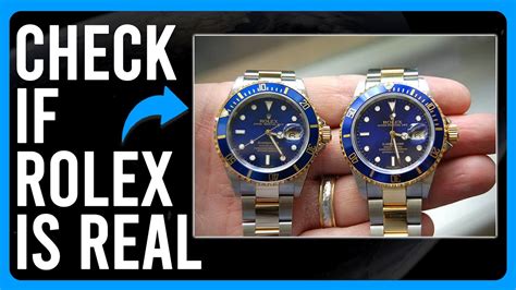 how can you tell if a gold rolex is real|verify my rolex.